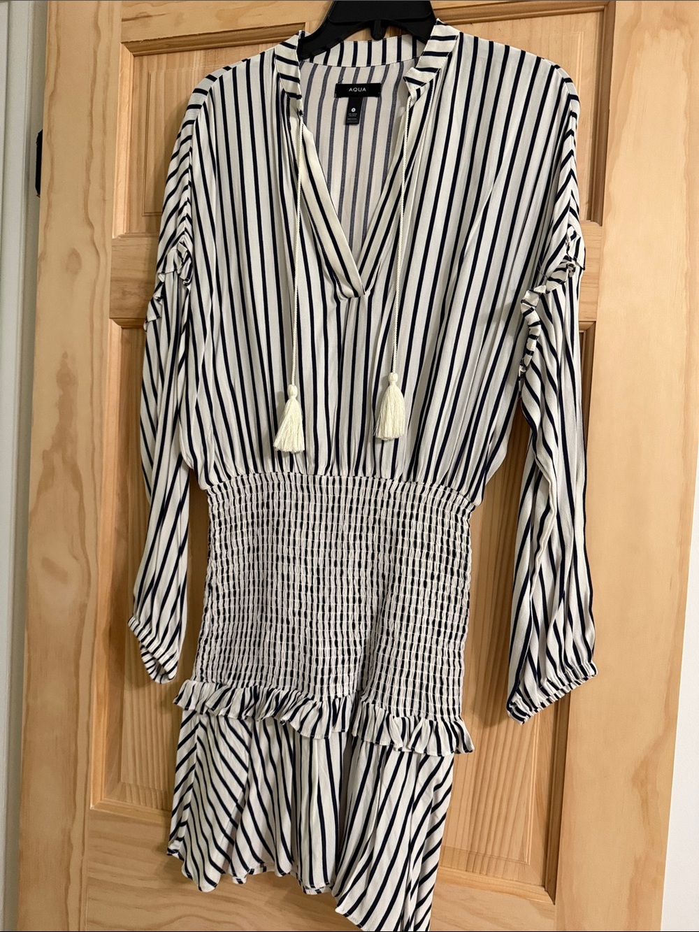AQUA Striped Dress